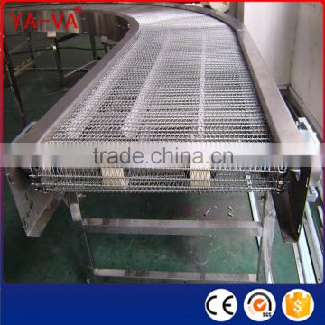 high temperature resistance turning wire mesh conveyor belt