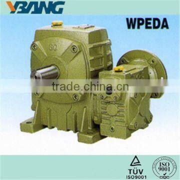 WPEDO Double Worm Gearbox Low Output Speed and Weight Output Torque