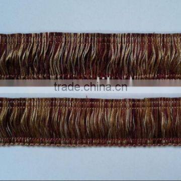 5cm popular Fashion Loop Fringe ,brush fringe with trim for sofa decor