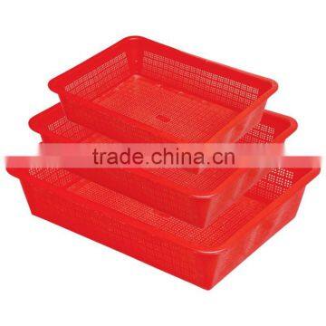 Plastic Storage Basket With Square Design