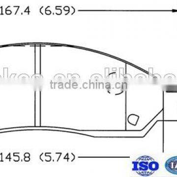 FMSI D1039-7943 OEM standard car brake pads Auto parts Brake Pad better price from Factory