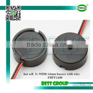 hot sell 3v 95DB 14mm buzzer with wire FBPT1440