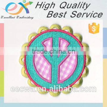 customize high quality applique embroidery badge