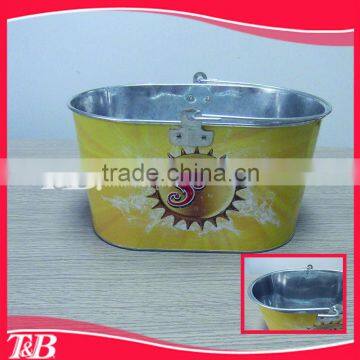 oval shape steel bucket