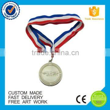 OEM eco-friendly metal souvenir custom silver sport medal