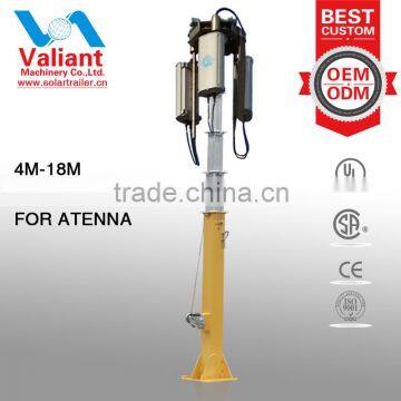 CE/EPA/CSA/UL approved/certified telescopic antenna mast pole