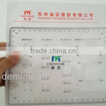 Acrylic ruler/High accuracy laser carving processing for acrylic sheet