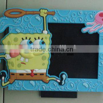 Lovely animal silicone/ soft pvc / plastic photo/picture frames with writing