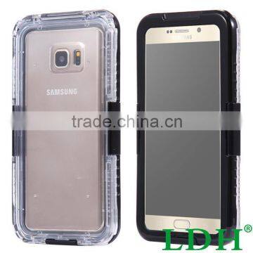 For Samsung Galaxy S6 Edge Plus/ Note 5 Waterproof Diving Swimming Crystal Front Back Full Pouch Case PC+TPU Phone Cover Note 5 photo-5