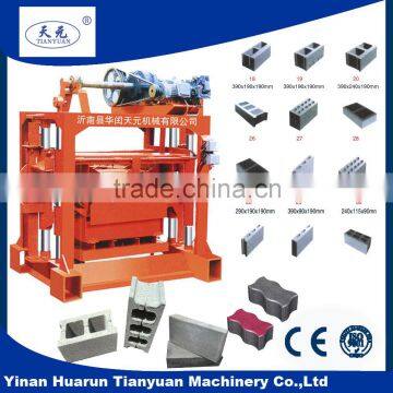 QTJ4-40 semi automatic solid brick making machine