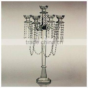 Hot 5 Lights Crystal Candelabra for Wedding
