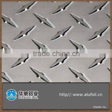 high quality and competitive price 1050 1060 1200 1235 diamond embossed aluminum sheet