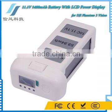 11.1V 5400mAh for DJI Phantom 2 Vision Battery With LCD Power Display