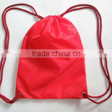 promotional custom cheap polyester drawstring bag