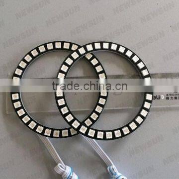 Factory Discount Price 90mm RGB Led Angel Eyes Rings 12V Multicolor Led Halo Ring Light for All Car Angel Eyes Headlight photo-3