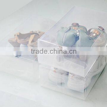 Snap folding storage box / plastic shoe box