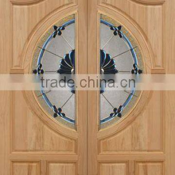 wooden door glass with ISO9001,IGCC,SGCC,CE