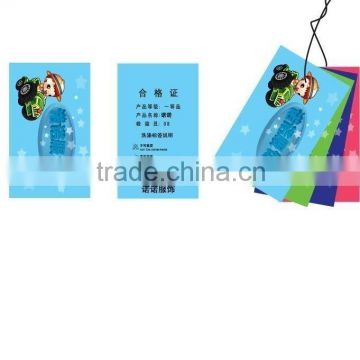 Attractive hole punched kids hangtag