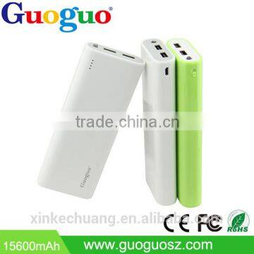 Guoguo long lasting LED light 2A output Dual usb travel portable 120000mah power bank