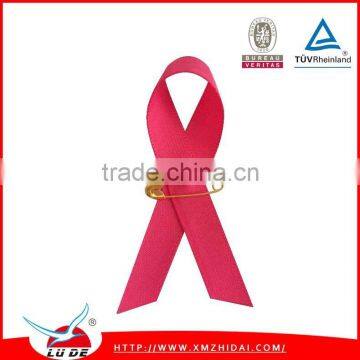 Awareness Ribbon Bow With Pin/breast Cancer Satin Awareness Ribbon photo-3