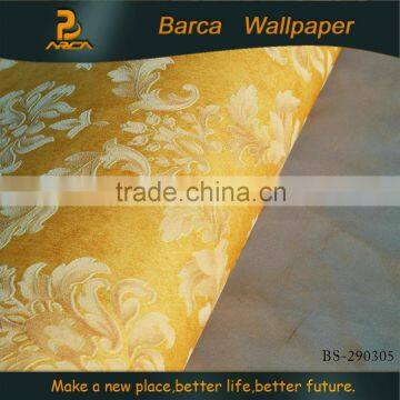 3D brilliant flower self adhesive non-woven wall paper