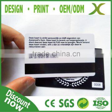 Free Design~~~!!! Best PVC CR80 PVC Card/ PVC Membership card with magnetic stripe