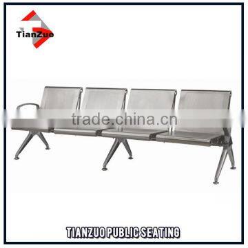 4 Seater aluminum frame 304 stainless steel public bench