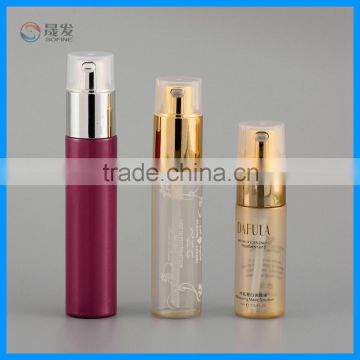 Round cosmetic pet lotion pump bottle