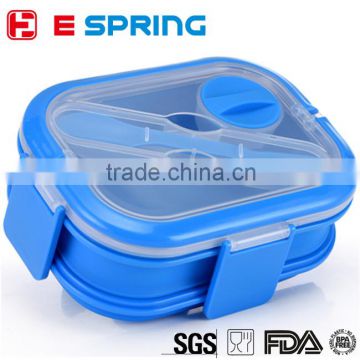 Multifunction Picnic Silicone Folding Food Container Storage Box Lunch Bento Box