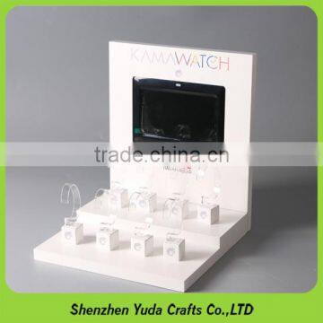 Vertical Thick Mdf Stand Holder Wood Watch Display Rack photo-3