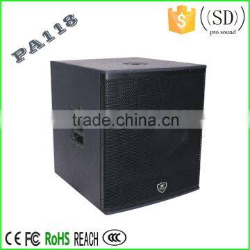 2016 Hot sale Pro audio sound system subwoofer speakers PA118