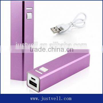Lipstick Power Bank Backup Battery Cheap Powerbank 2600mAh