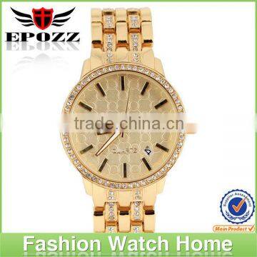 Hottest branded womens stainless steel fashion watch with stylish