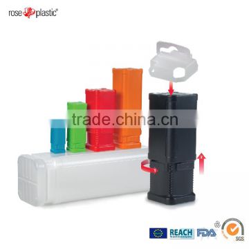 PP plastic audio transmitter packaging box with detachable hanger BK