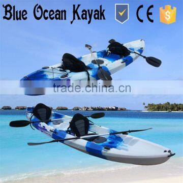 Blue Ocean summer stlye 3 person sit on top kayak/cheap 3 person sit on top kayak/firm 3 person sit on top kayak