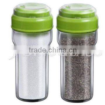 SINOGLASS 2 Pcs Glass Spice Jars Set With Rotatable Top