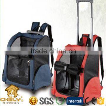 Pet carrier box,pet dog carrier bag with wheel and trolley for travelling