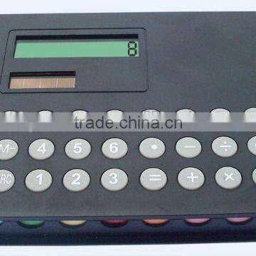 solar function colorful memo pad calculator