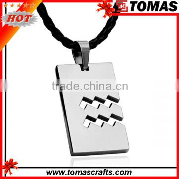 Fashion design thick stainless dog tag steel