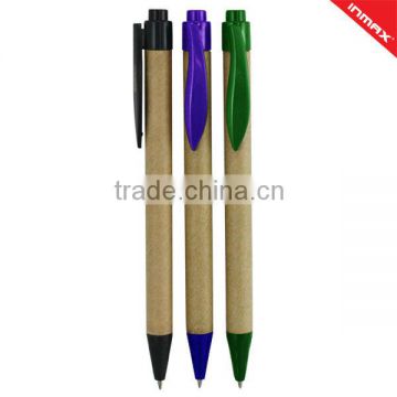 Eco recycled craft paper Ball Pen for office and promotion