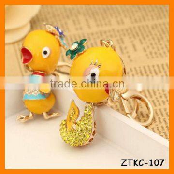 2014 Cute Duck Animal Key Chain, Gift Bag Pendant ZTKC-107