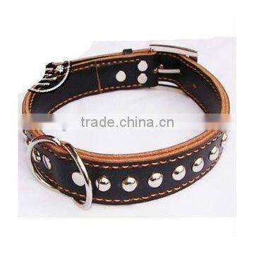 Fashion Large Flat Leather Dog Collars for Personalized