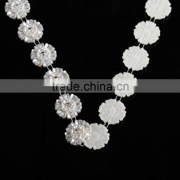 Made in China Charming Plastic Pearl Chain With Acrystal for Apparel Decoration photo-2