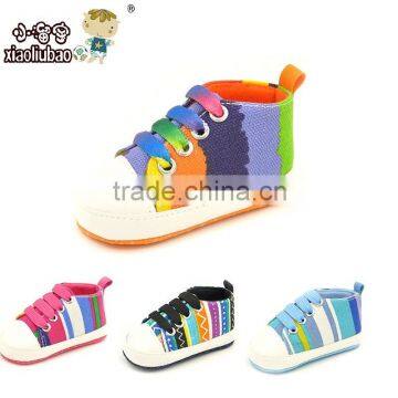 Wholesale Factory Sell Baby boy canvas shoes soft bottom infant toddler sports shoes moccasins shoes For Boys