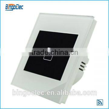2015 new top quailty white 1gang touch remote network switch