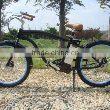 Man beach cruzer bike with big power motor