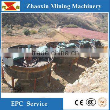 Center drive thickener, machine for thickening ore