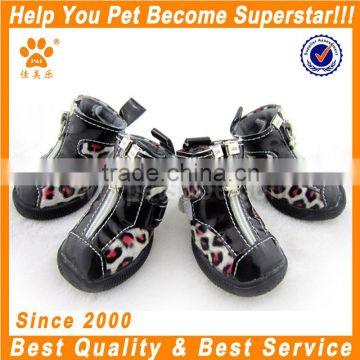 JML 2016 hot sale PU leather outdoor dog sneakers shoes with rubber sole