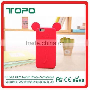 Soft Silicone Material Colorful 3D Cartoon Mickey Mouse Ear Phone Cover For Iphone5 6 6s 7 Plus Cases photo-4