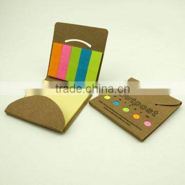 Mini Recycled Sticky notepad with colour paper strips